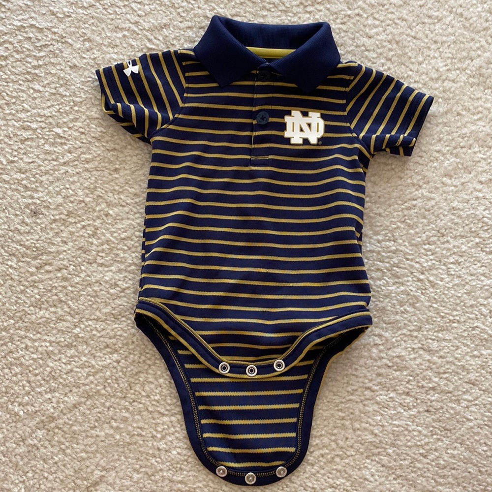 Under Armour Notre Dame Polo Shirt 0-3 mos
